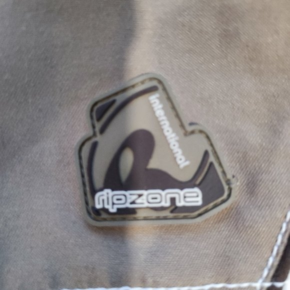 Ripzone board short brown tan white with wax comb / bottle opener men's size 30 - Picture 5 of 6